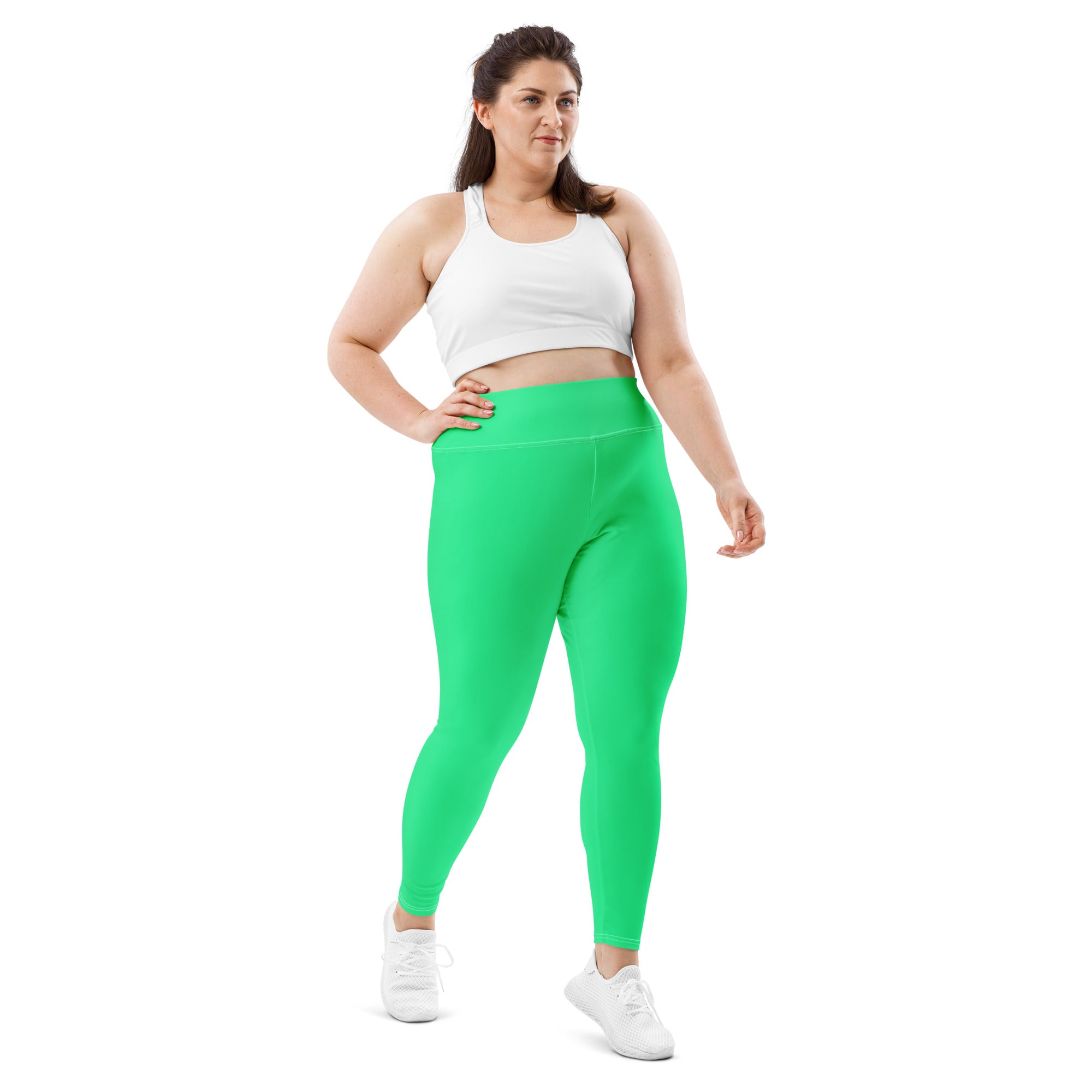 Sea Green Leggings | Plus Size